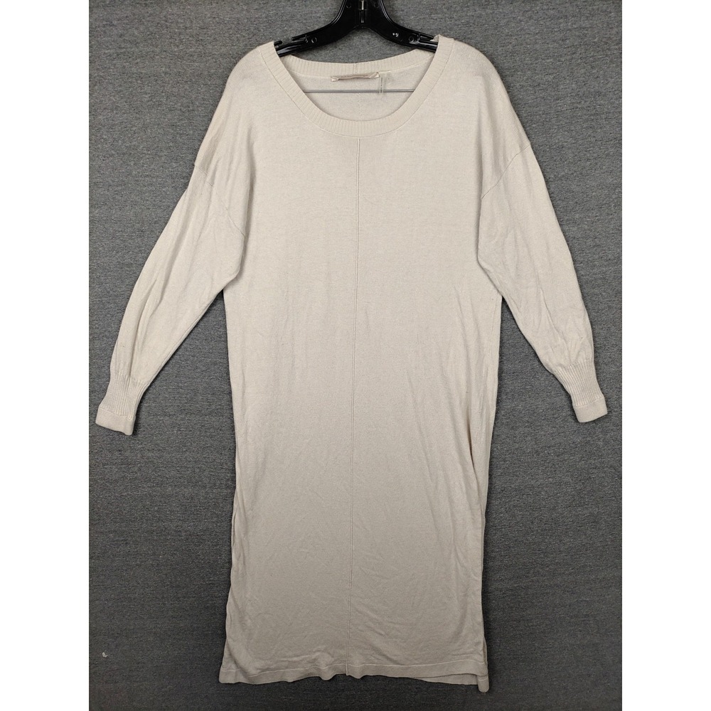 Soft Surroundings Sweater Dress Womens Large Knit Long Sleeve Pullover Wool Blen